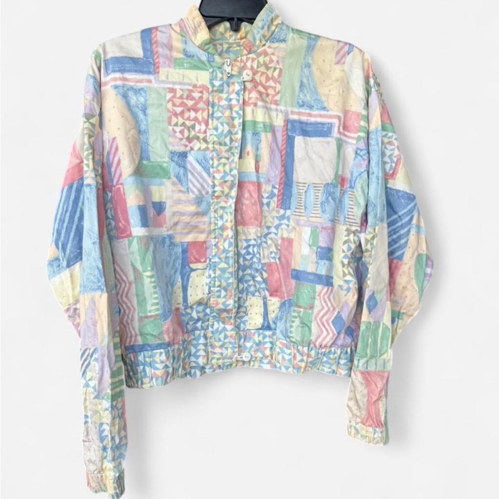 Colorful abstract vintage Women's Jacket